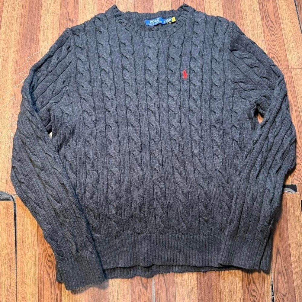 Polo Ralph Lauren Cable Knit Pony Sweater Fits Medium